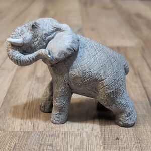 Neutral Gray Elephant Home Sculpture by